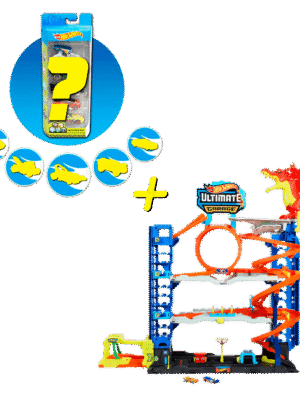 Combo City Ultimate Garage + 5 Carros Sorpresa - Hot Wheels